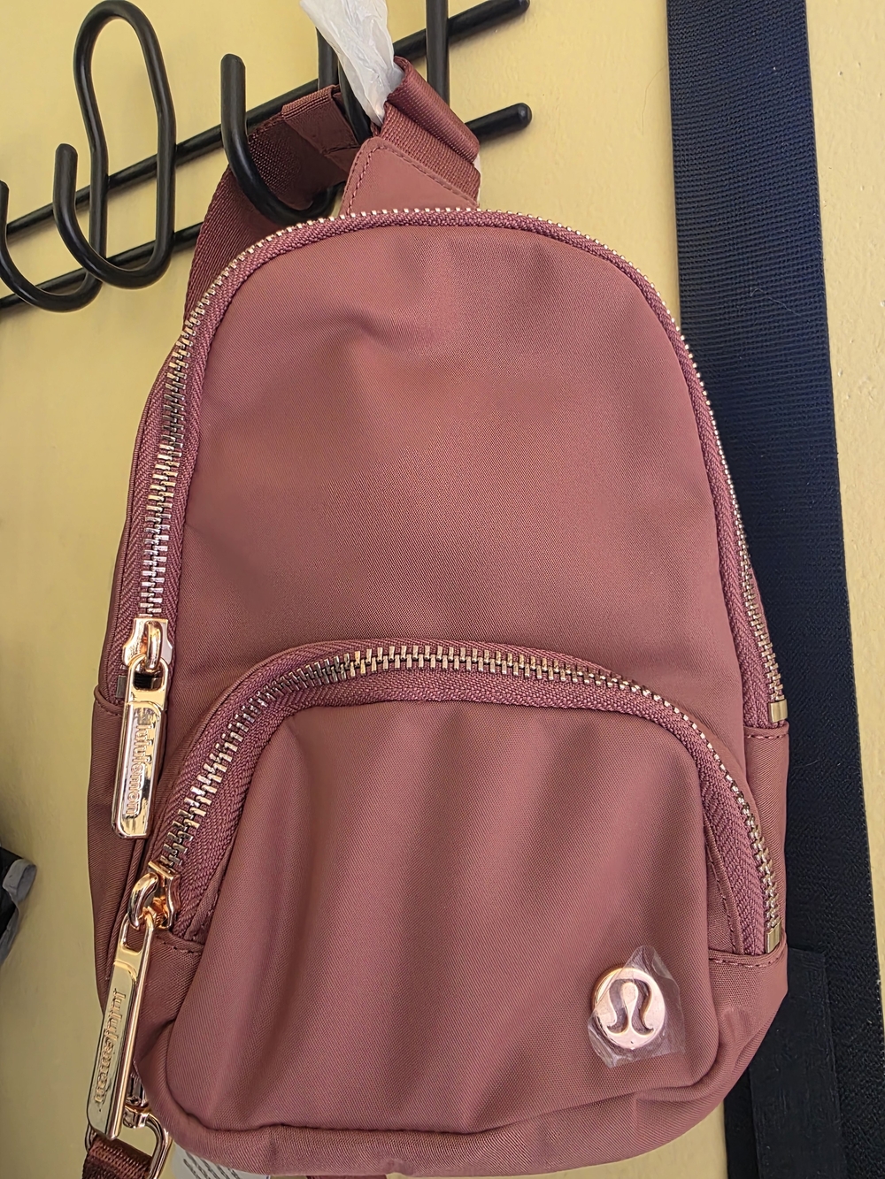 lululemon athletica Dusty Rose Mini Backpack with Gold Hardware